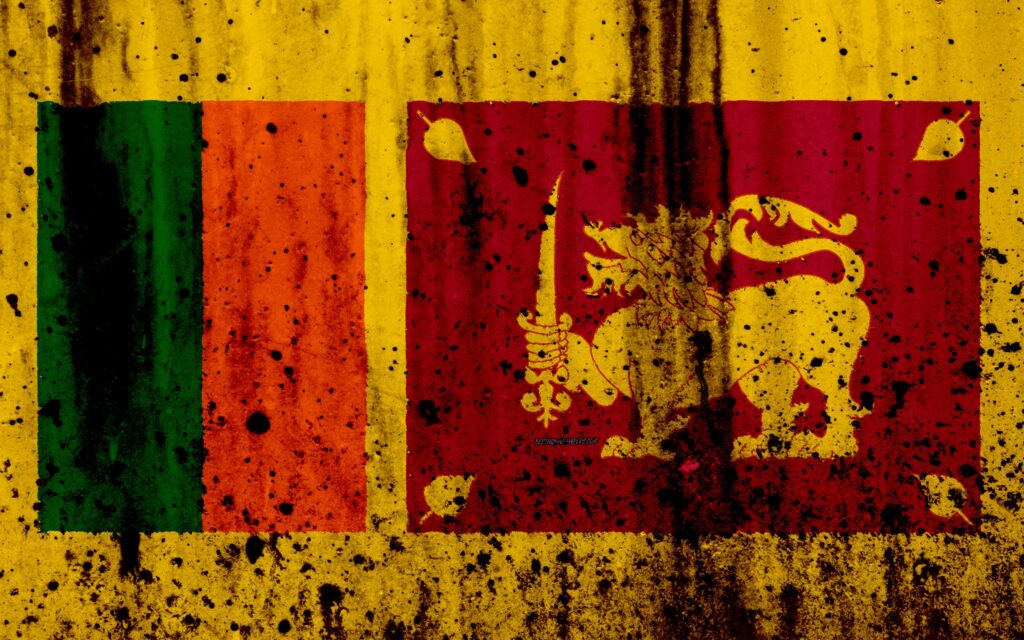 Download wallpapers Sri Lanka flag, k, grunge, flag of Sri Lanka