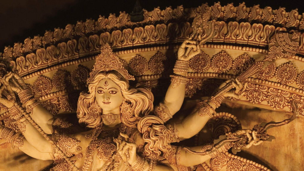 Download Wallpapers india statue idol goddess durga calcutta kolkata