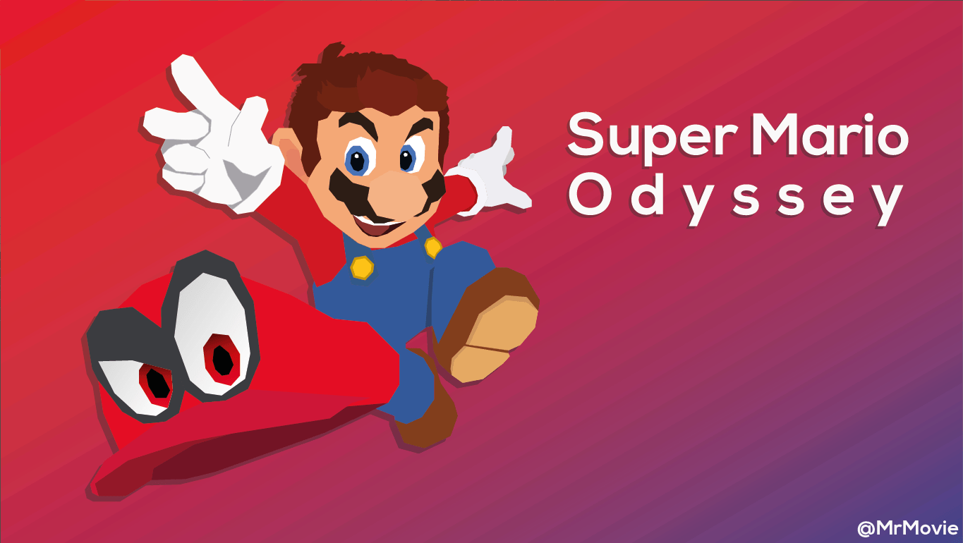 A Super Mario Odyssey Wallpapers in Material|Flat Design I made it