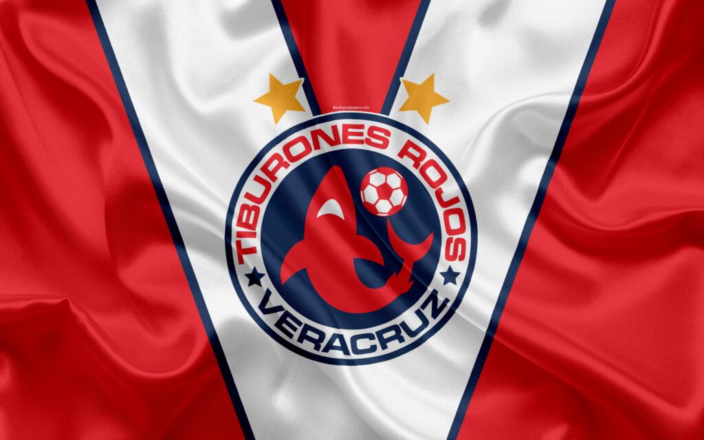 Download wallpapers Veracruz FC, Tiburones Rojos de Veracruz, k