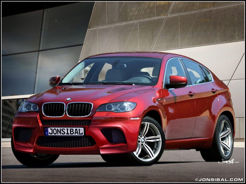 BMW XM in metallic Ruby Red with black leather interior hmmm yes