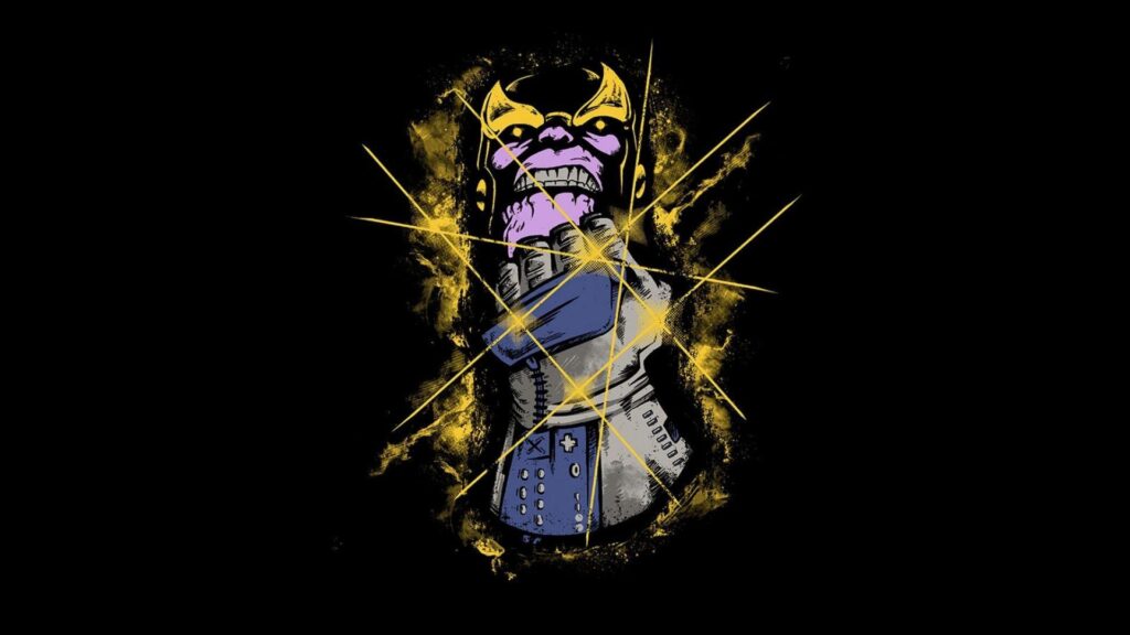 Minimalistic funny power glove thanos wallpapers
