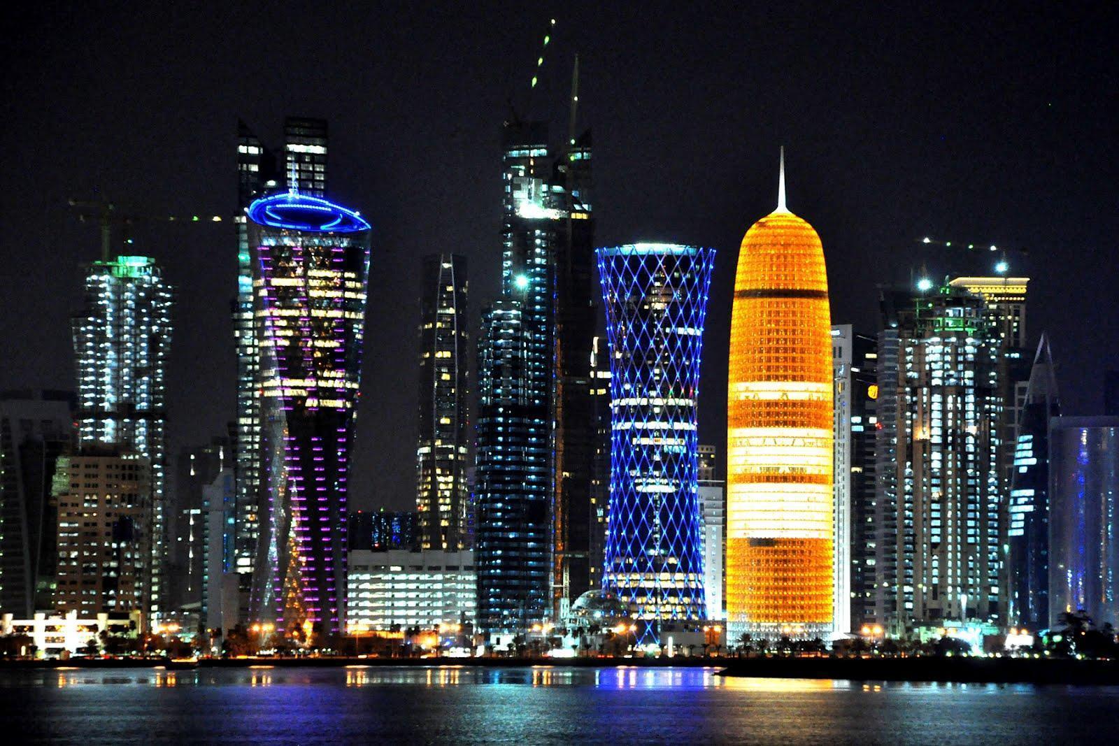 Doha Qatar Skyline 2K Wallpapers