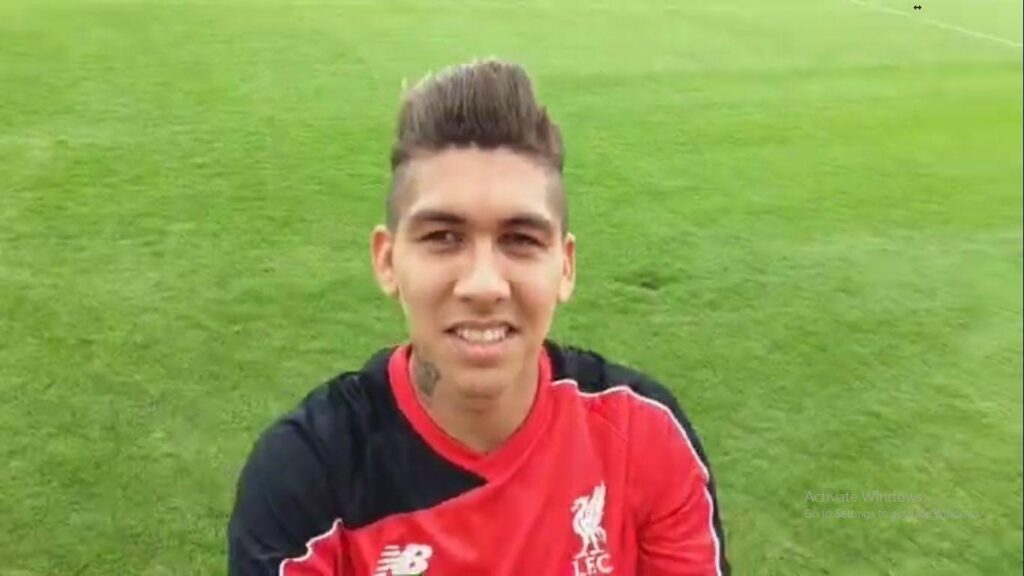 Roberto Firmino first day at Liverpool