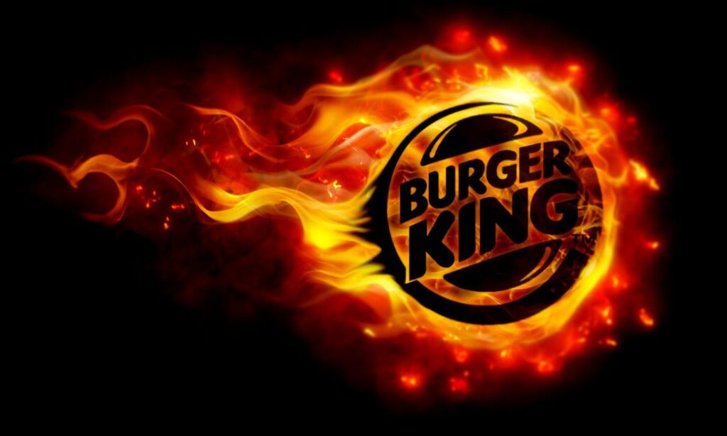 Burning Burger King Logo 2K Wallpapers Themes