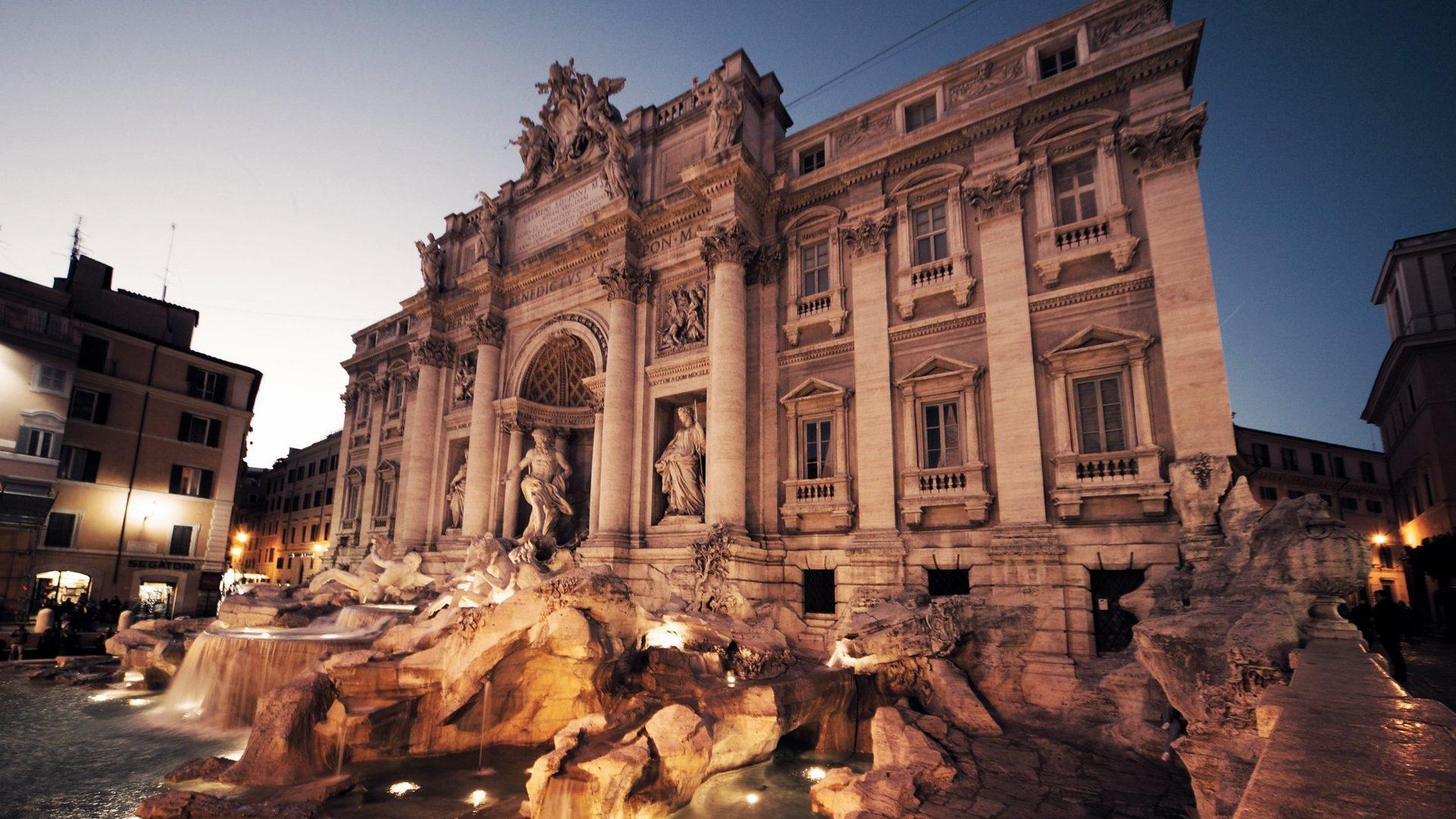 Best Angle Wallpapers Of The Trevi Fountain In Rome Italy