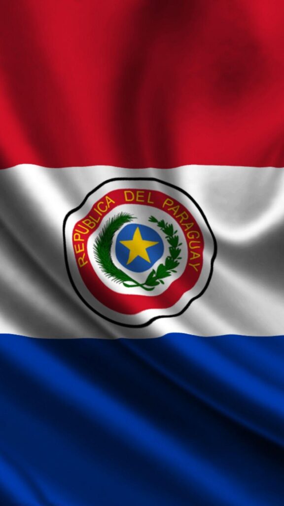 Download Wallpapers Paraguay, Satin, Flag, Symbol, Star