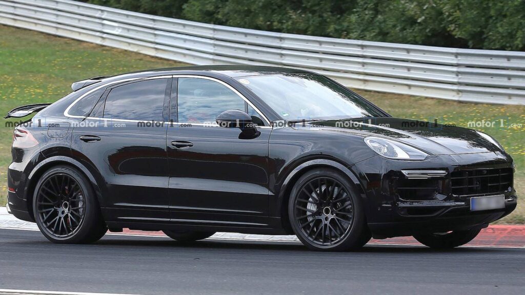 Porsche Cayenne Coupe Spied Showing Off Its Weird Rear Wing