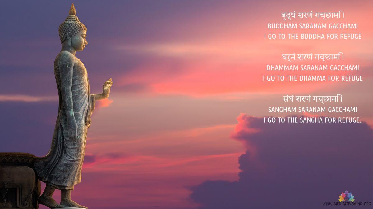 Buddham Sharanam Gacchami Mantra Wallpapers and Meaning
