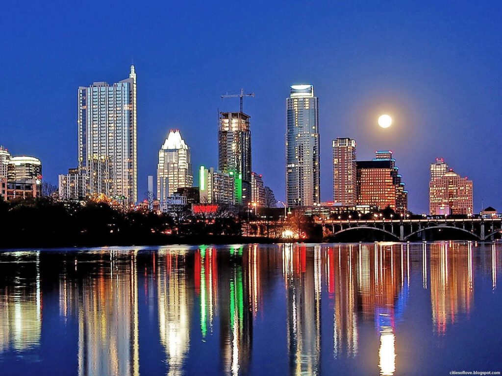 Austin Texas Skyline at Night