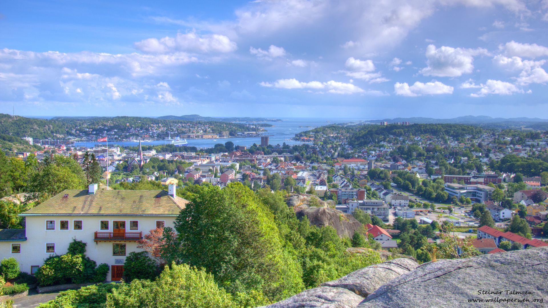 View from the hill on the Oslo wallpapers and Wallpaper