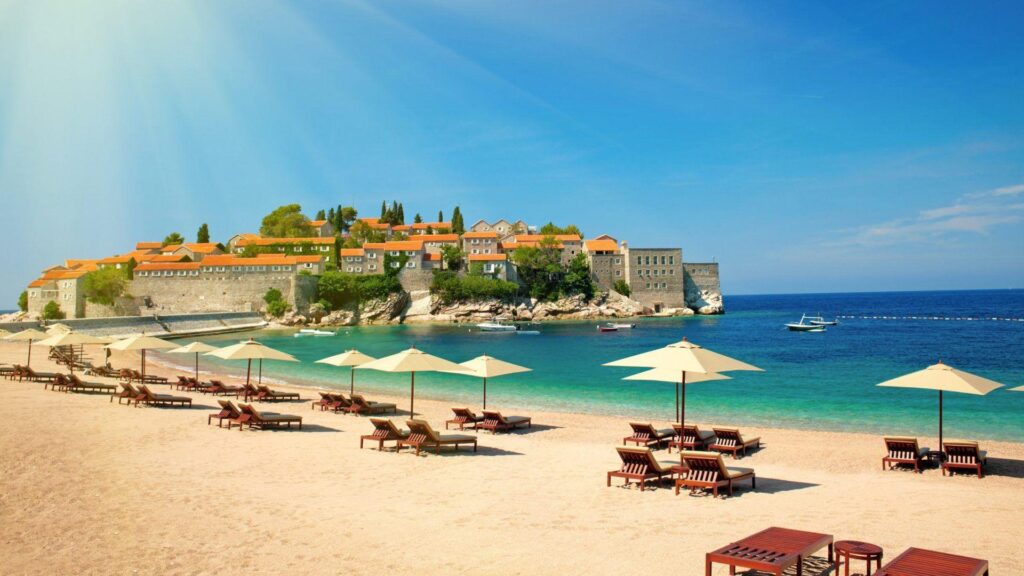 Sveti Stefan Montenegro Adriatic 2K Wallpapers Wallpapers