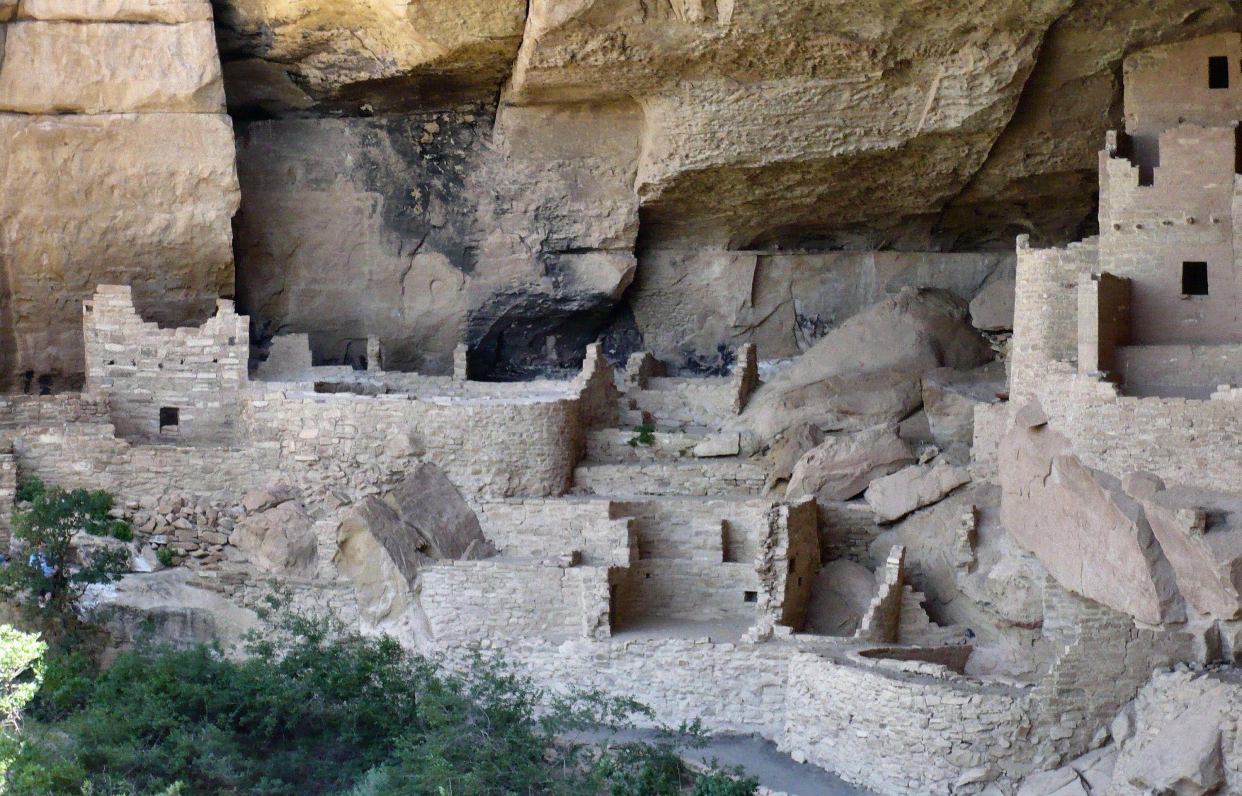 Ancient Cliff Palace Mesa Verde Wide Sceen Photography USA Native