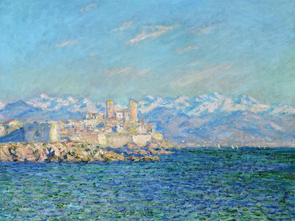 Wallpapers Claude Monet Antibes Sea Nature Mountains Pictorial art