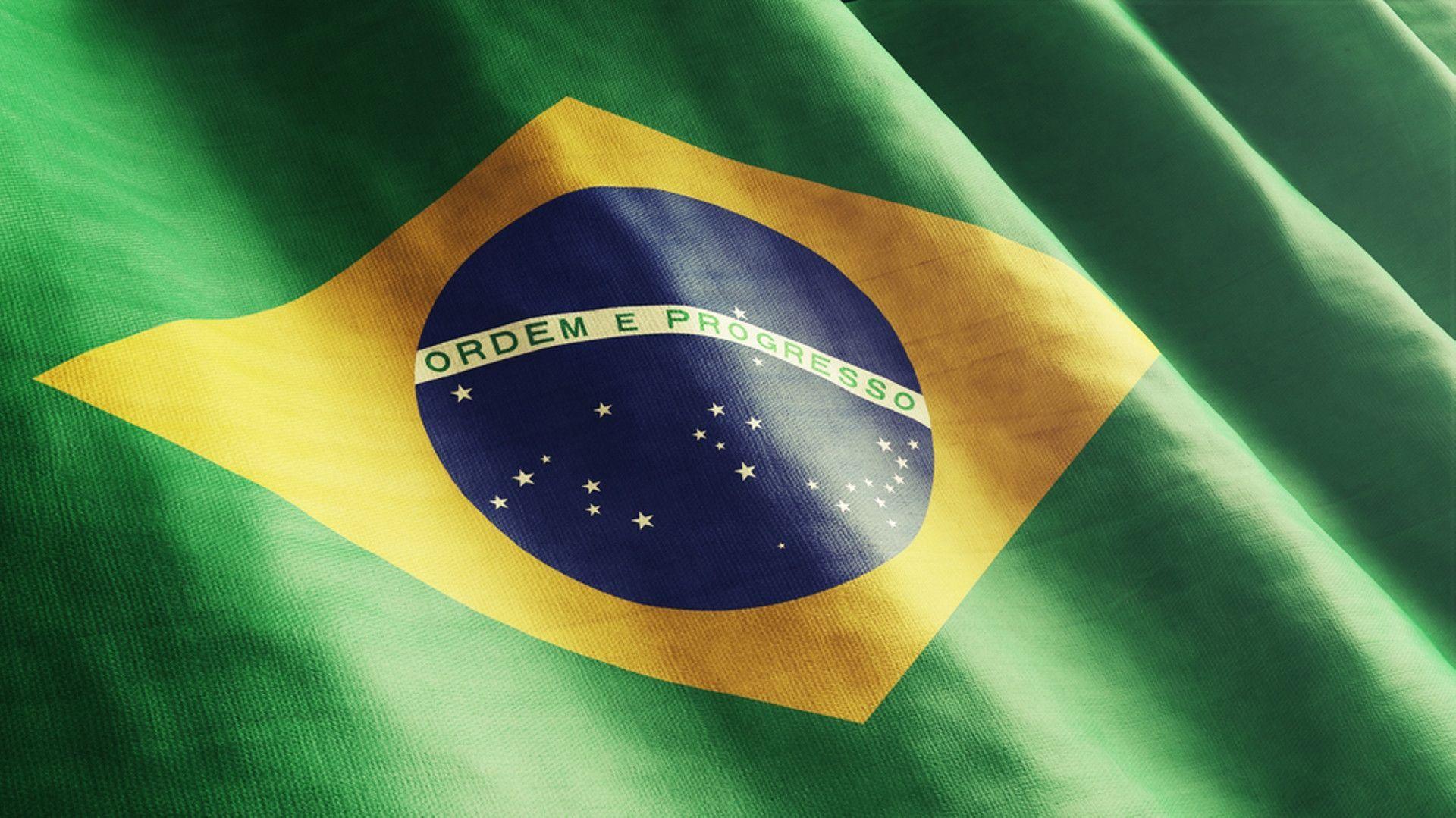 Brazil Flag Waving Wallpapers