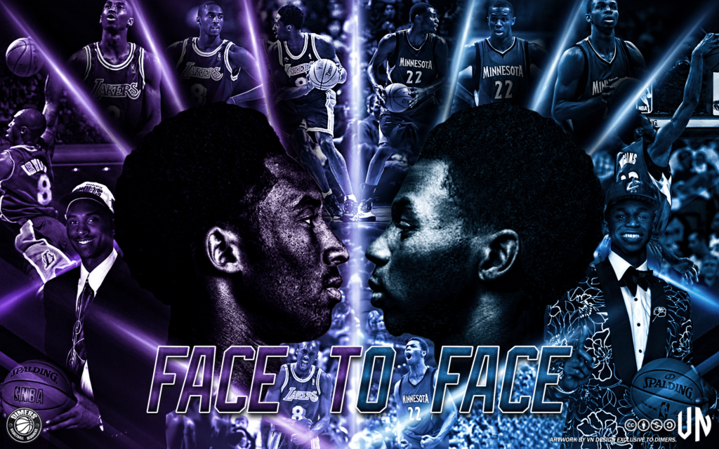 Kobe Bryant Andrew Wiggins Face to Face wallpapers by vndesign on
