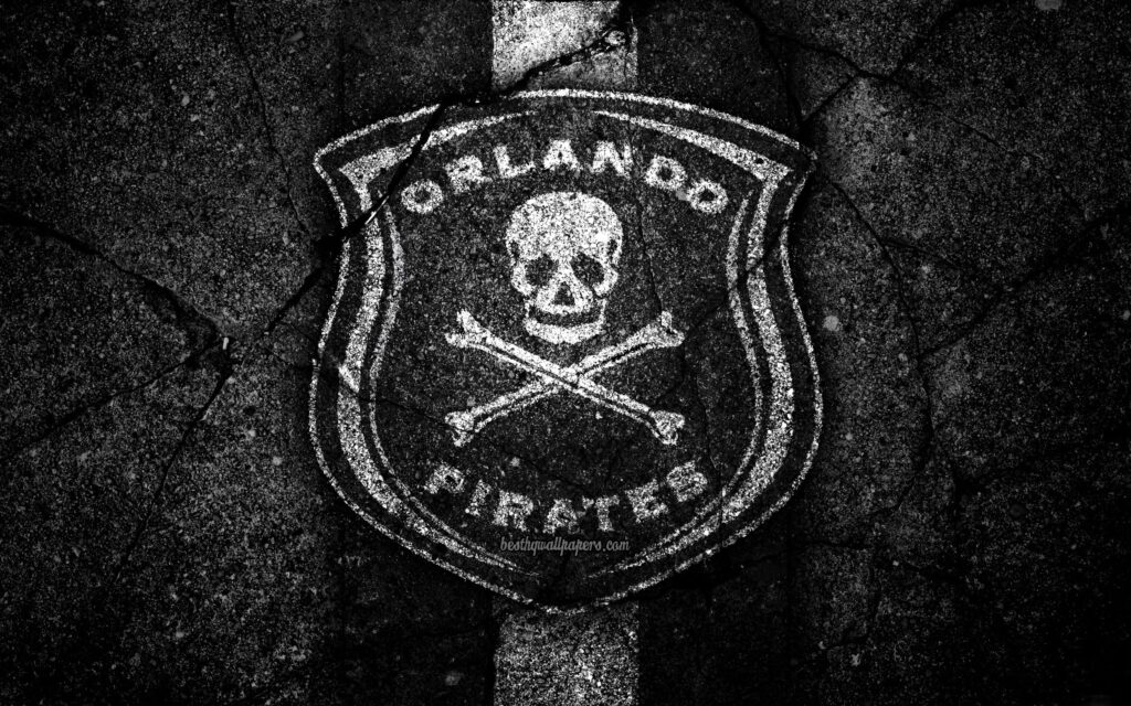 Download wallpapers Orlando Pirates FC, k, emblem, South African