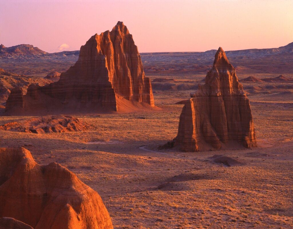 Mountains Capitol Reef National Park Utah Rock Sky Nature Desert