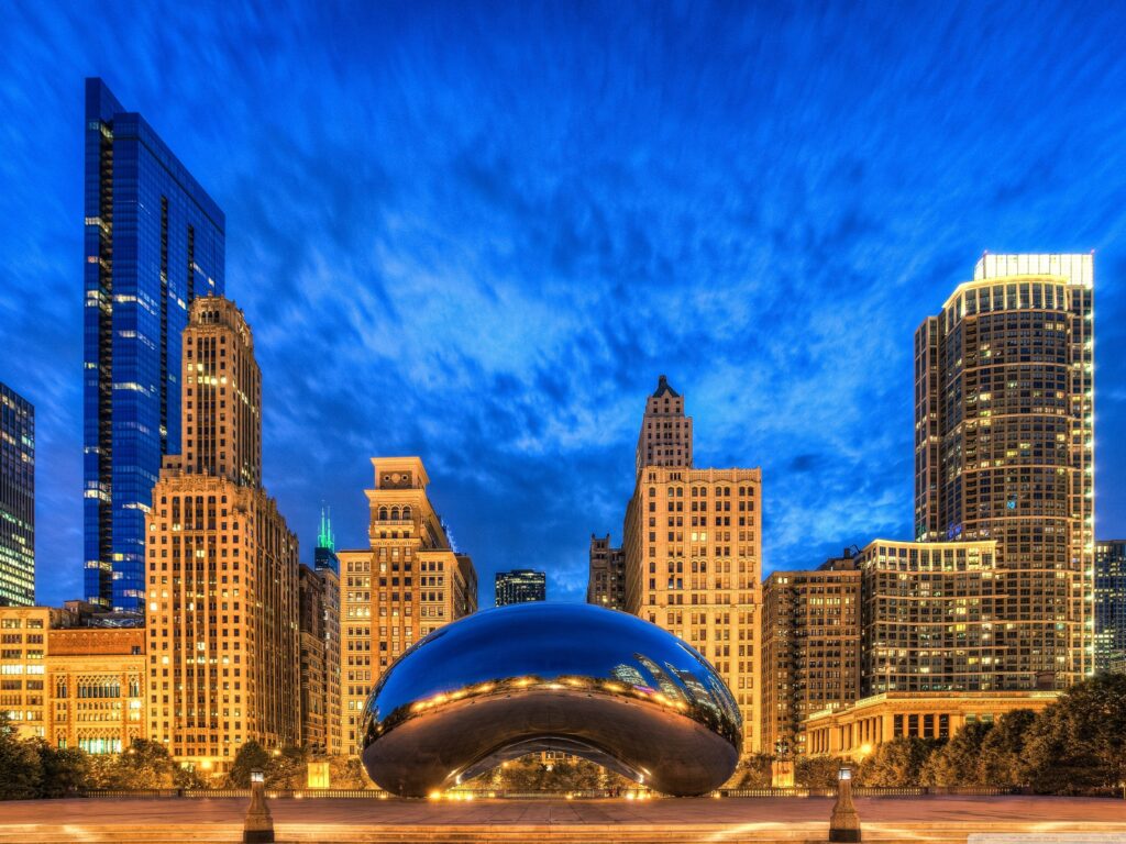 Cloud Gate, Chicago, Illinois, United States ❤ K 2K Desktop