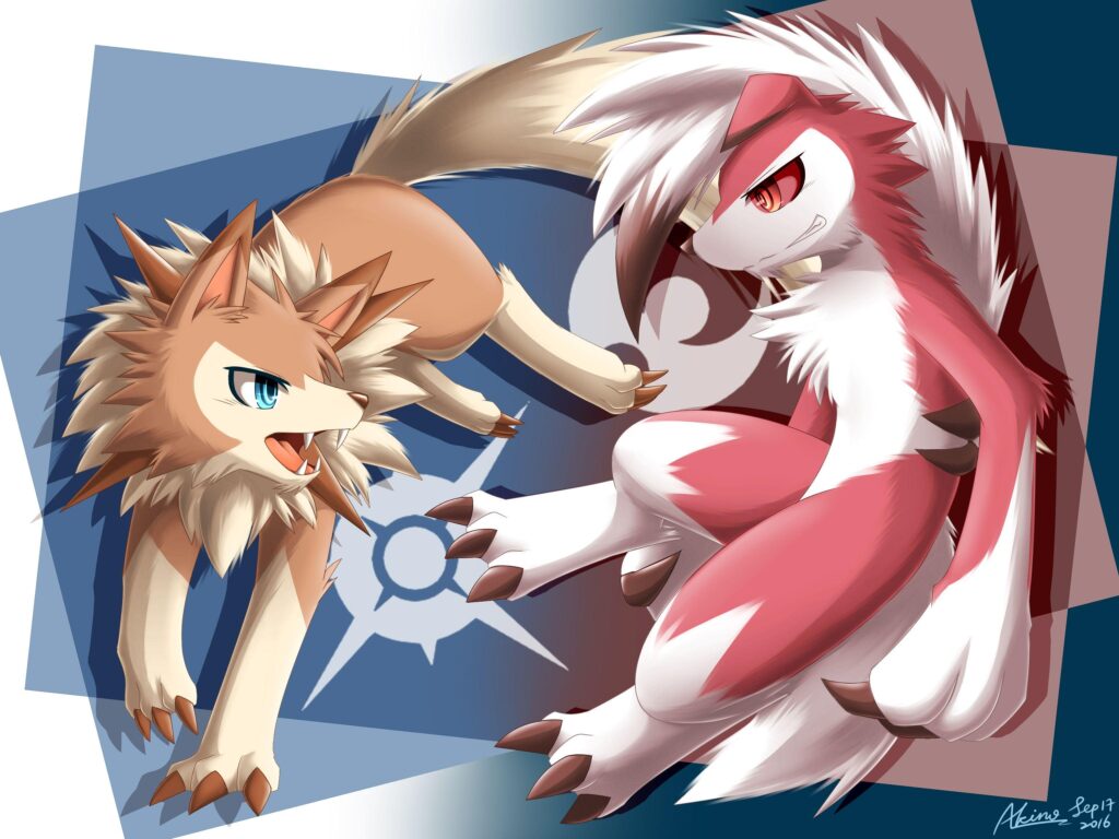 Lycanroc Midday and Midnight Form 2K Wallpapers