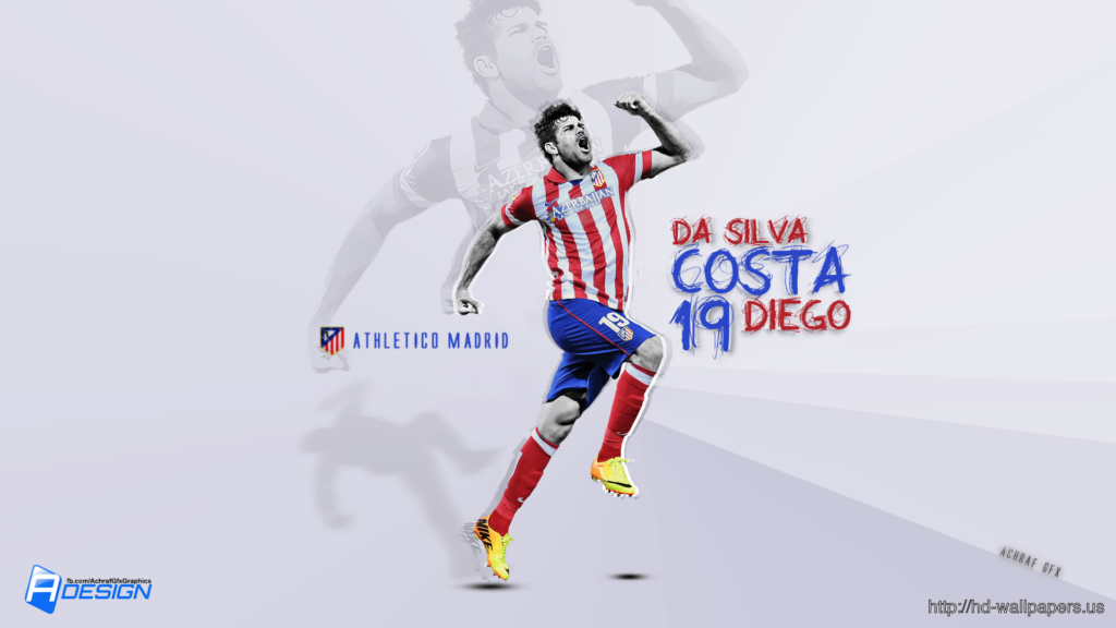Diego Costa Atletico Madrid – Free Download 2K Wallpapers