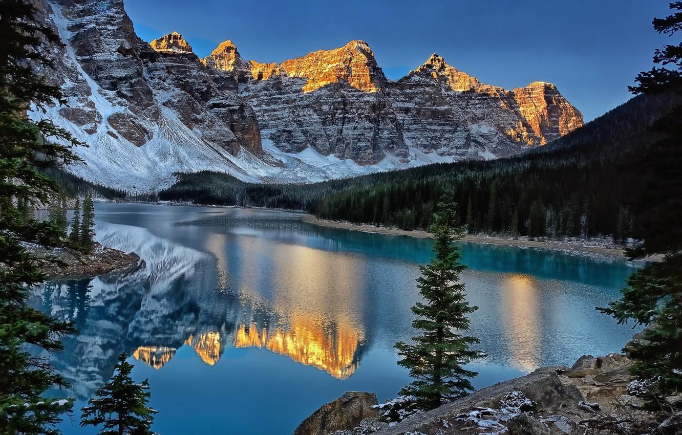 Wallpapers mountains, reflection, Canada, Banff National Park, Canada