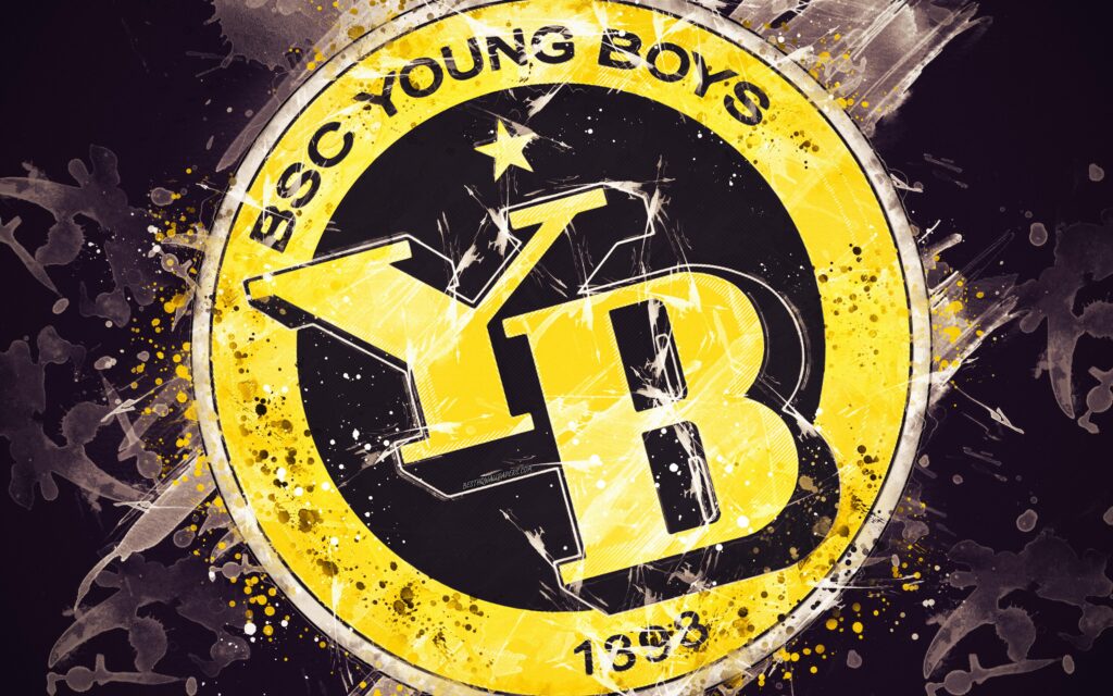 Download wallpapers BSC Young Boys, k, paint art, logo, creative