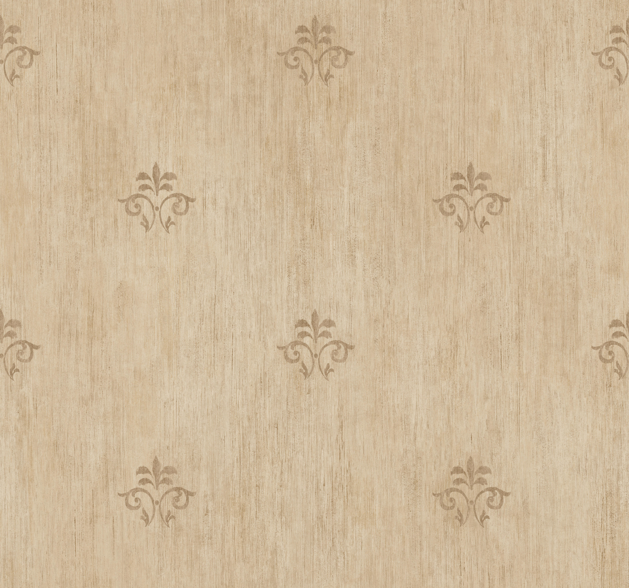 Handpainted III HP Classic Fleur De Lis Wallpapers
