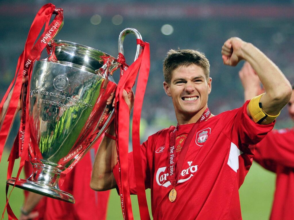 Download wallpapers steven gerrard, football, liverpool hd