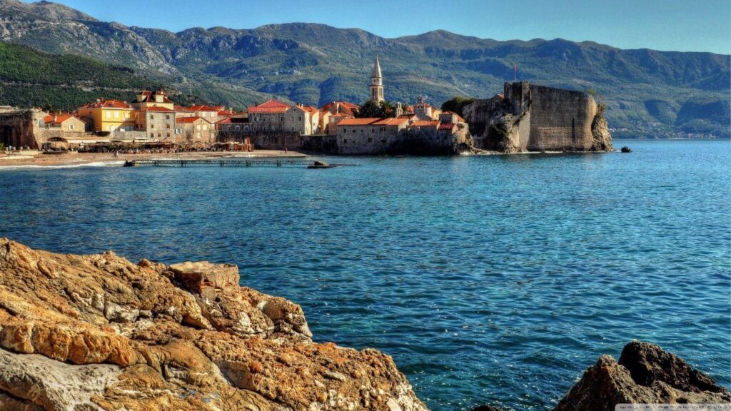 Montenegro Coast Water Budva 2K desk 4K wallpapers High