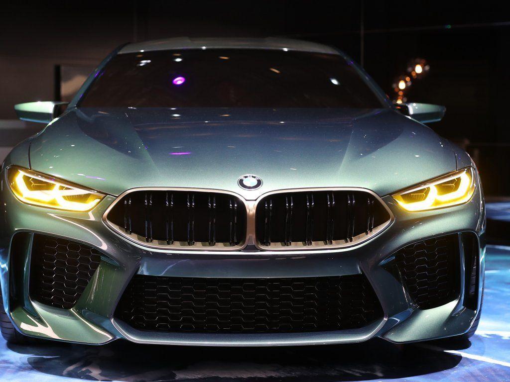 Front, headlight, car, Bmw m gran coupe, auto show wallpapers