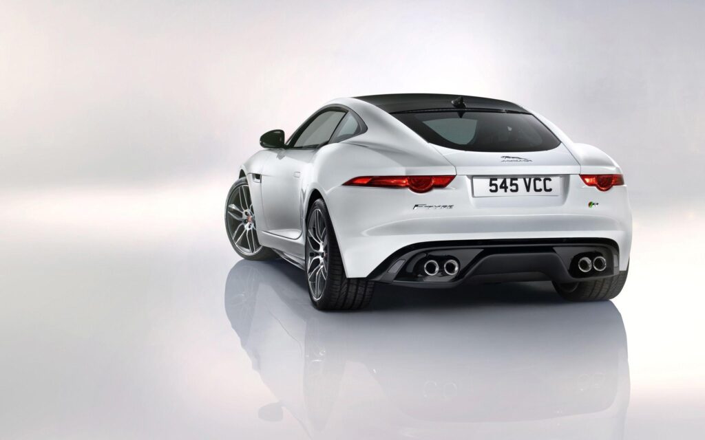 Jaguar F Type R Coupe White Wallpapers