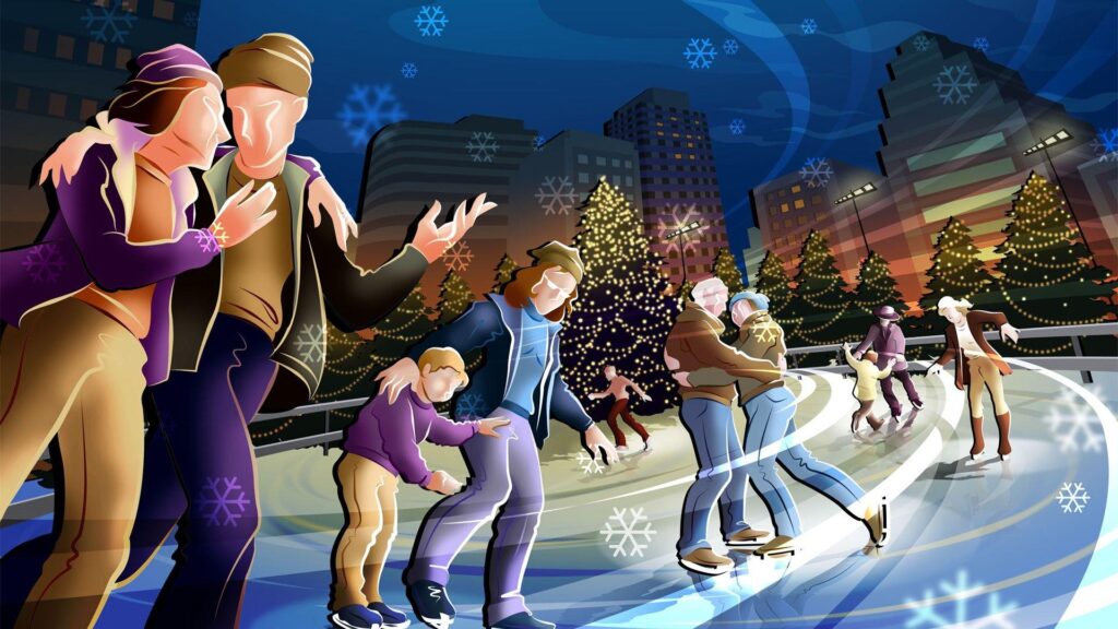 People Ice Skating widescreen wallpapers
