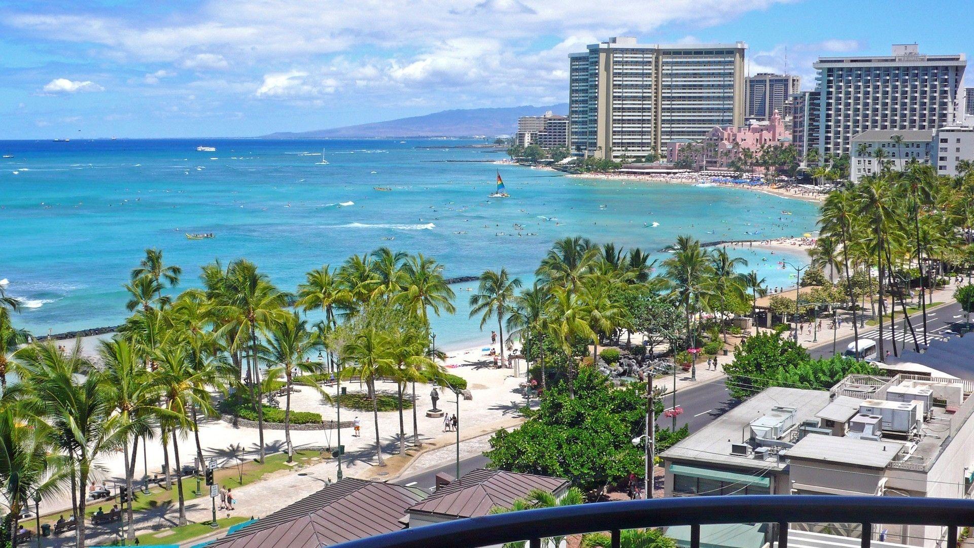 Download Wallpapers Honolulu hawaii beach, United states