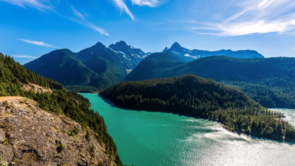 Diablo Lake North Cascades National Park Washington Usa Mountain