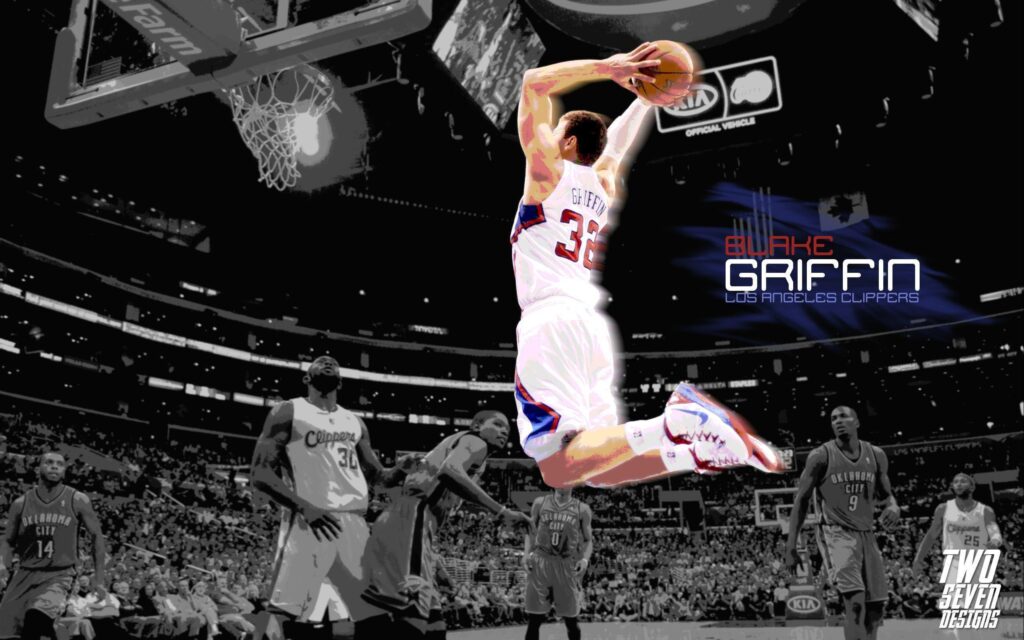 Blake Griffin Dunk Exclusive 2K Wallpapers