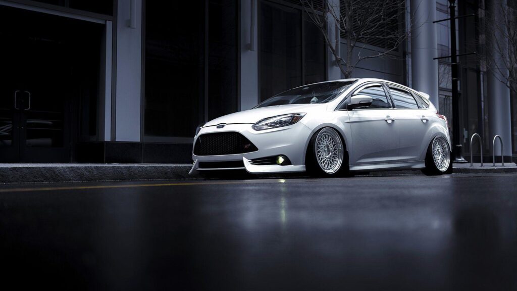 Ford focus st avant garde wheels white color front 2K wallpapers