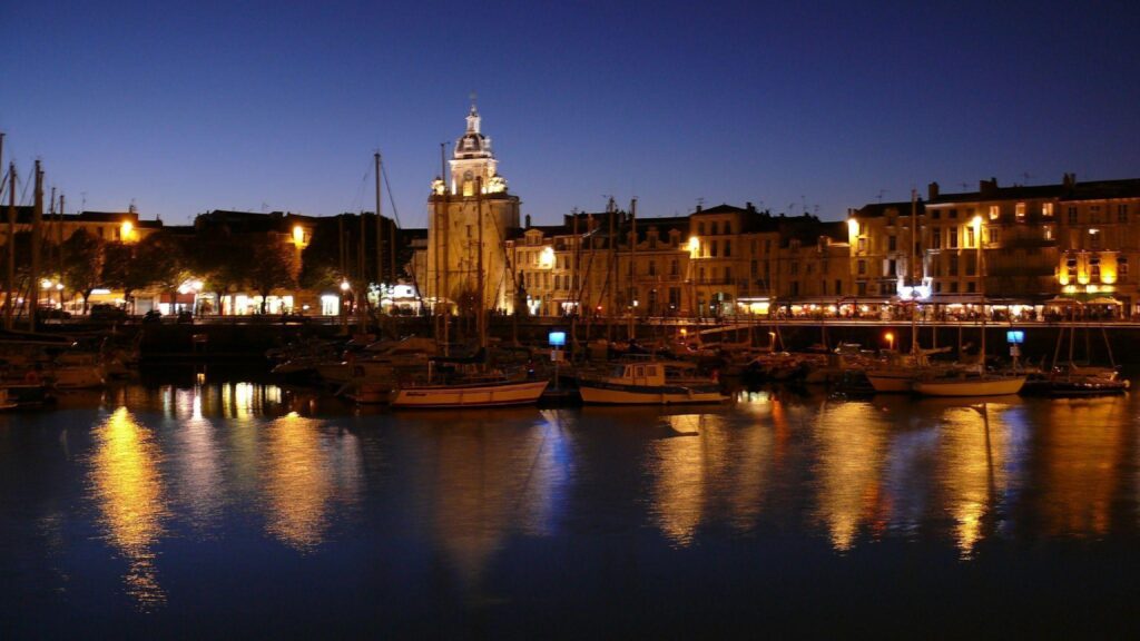 Night lights in Marseille, France wallpapers and Wallpaper