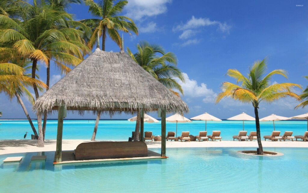 Beautiful resort in Maldives wallpapers