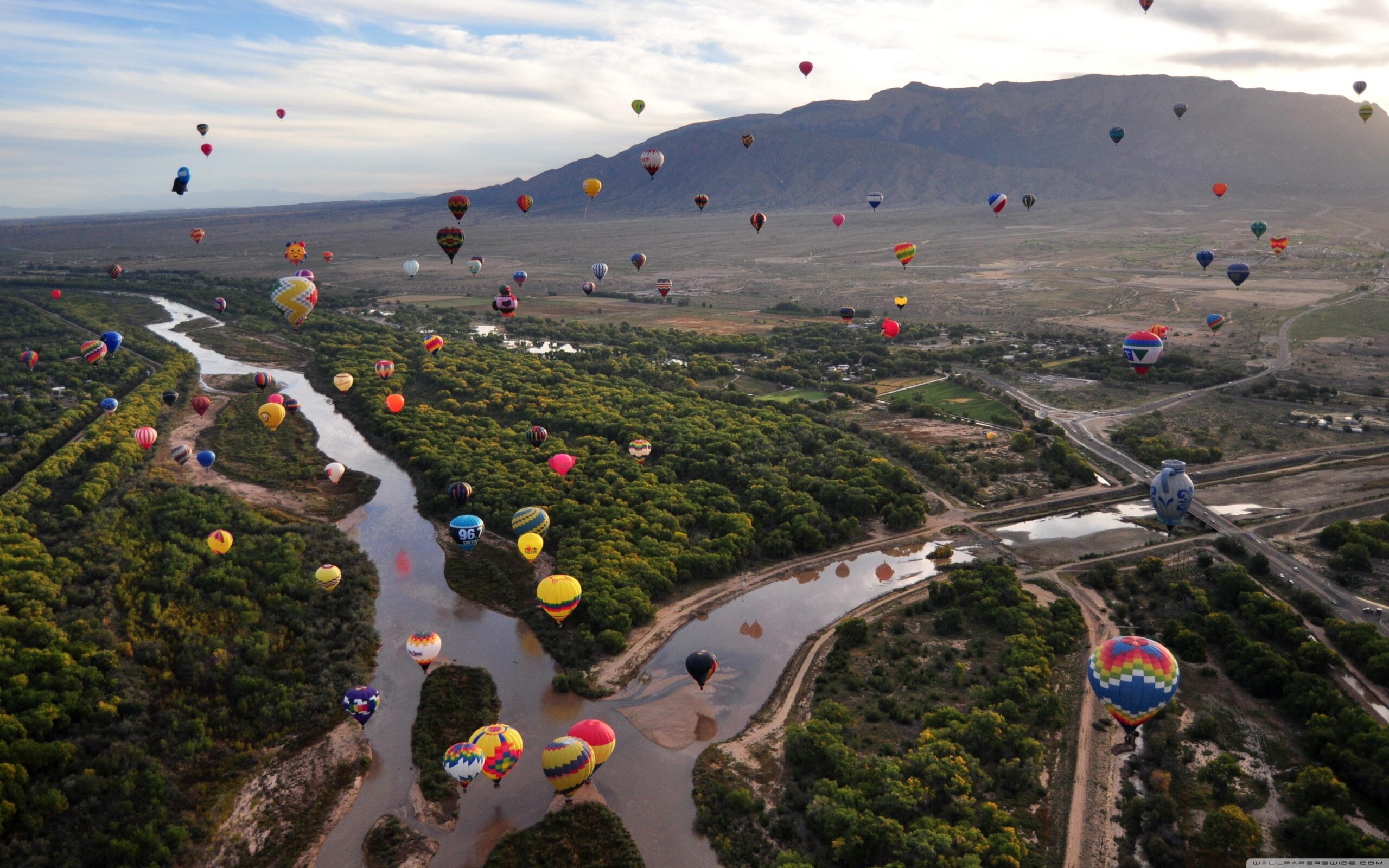 Balloon Fiesta At The Rio Grande In Albuquerque ❤ K 2K Desktop