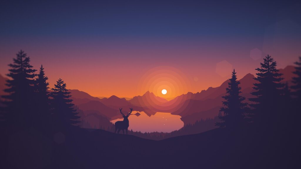Minimalist Wallpapers from Firewatch