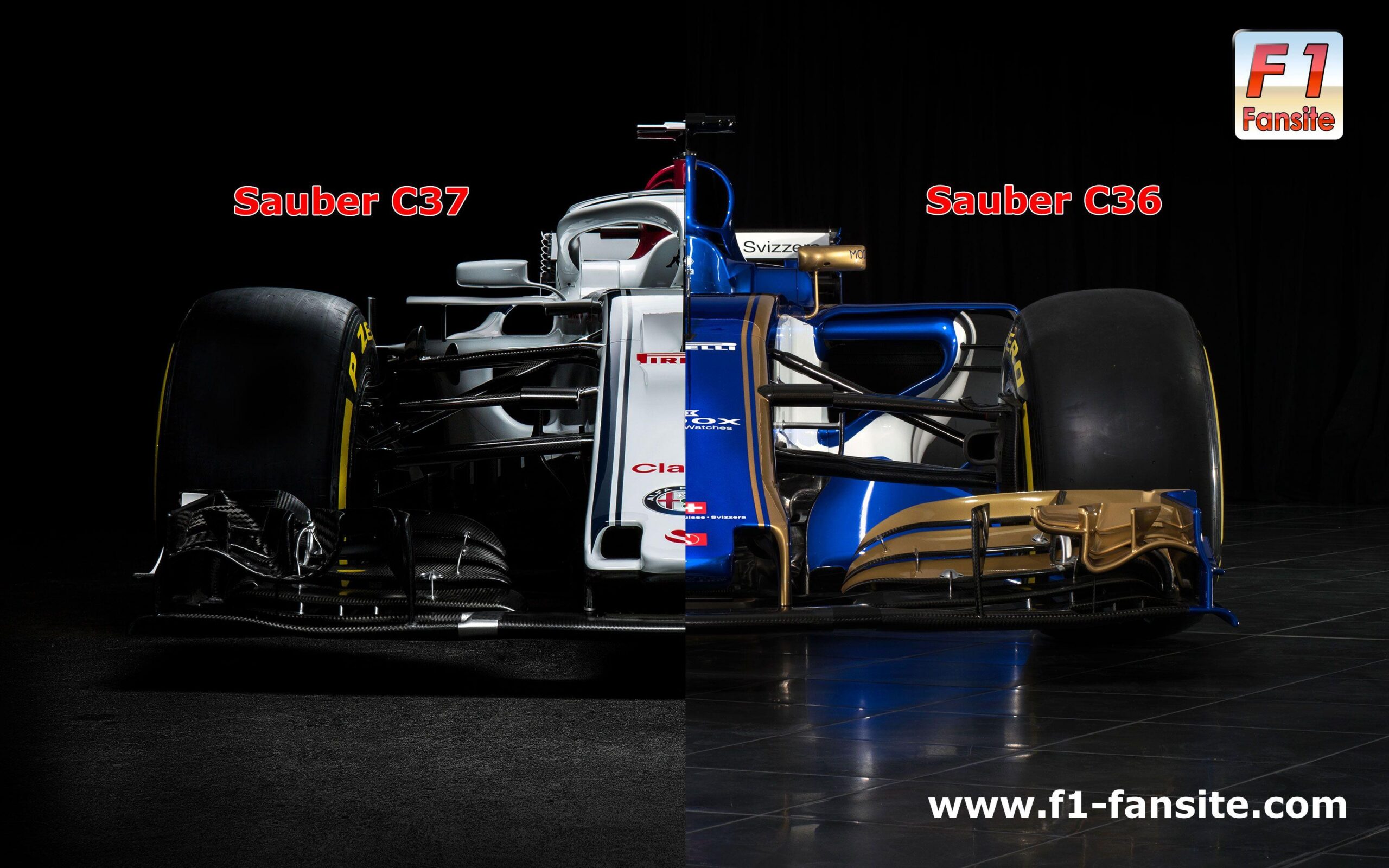 First comparison Sauber C VS Sauber C F car