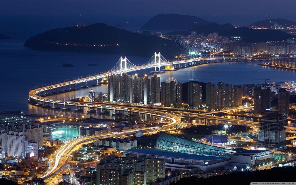 Gwangan Bridge, Busan, South Korea ❤ K 2K Desk 4K Wallpapers for K