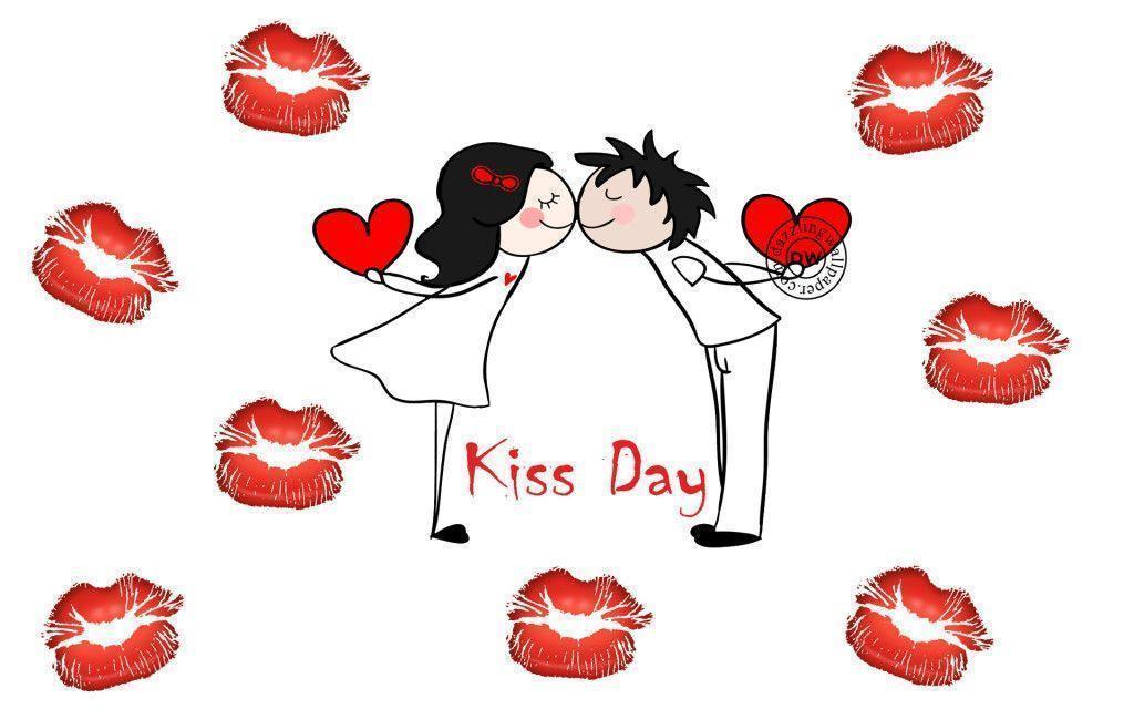 Happy Kiss Day Wishes SMS 2K Wallpapers Wallpaper