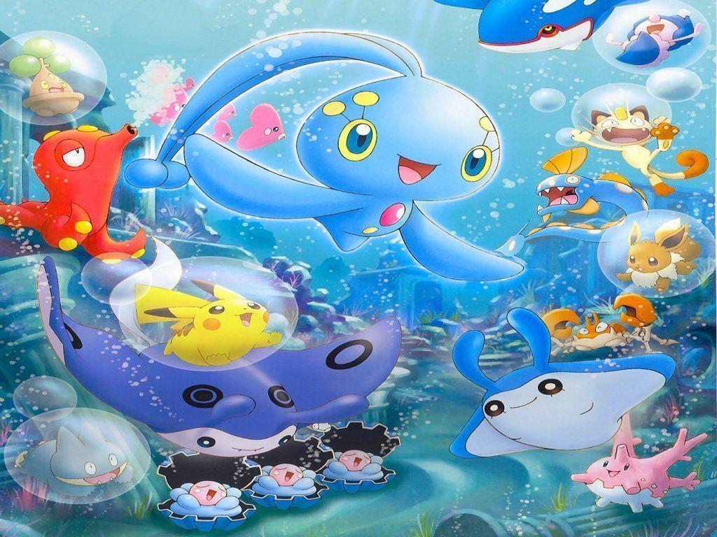 Water pokemon club Wallpaper Manaphy and Friends 2K wallpapers and