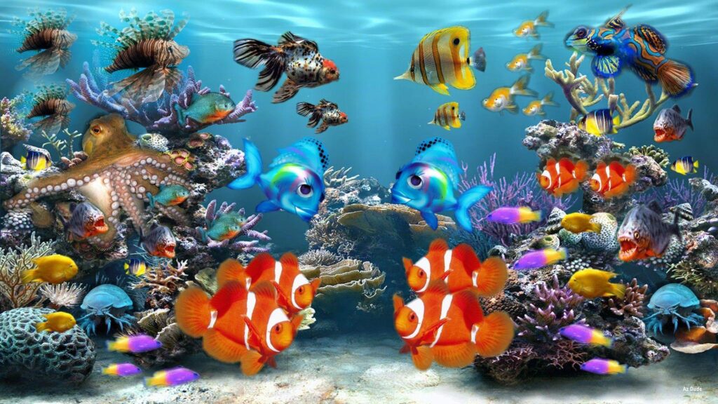 Live aquarium wallpapers Group