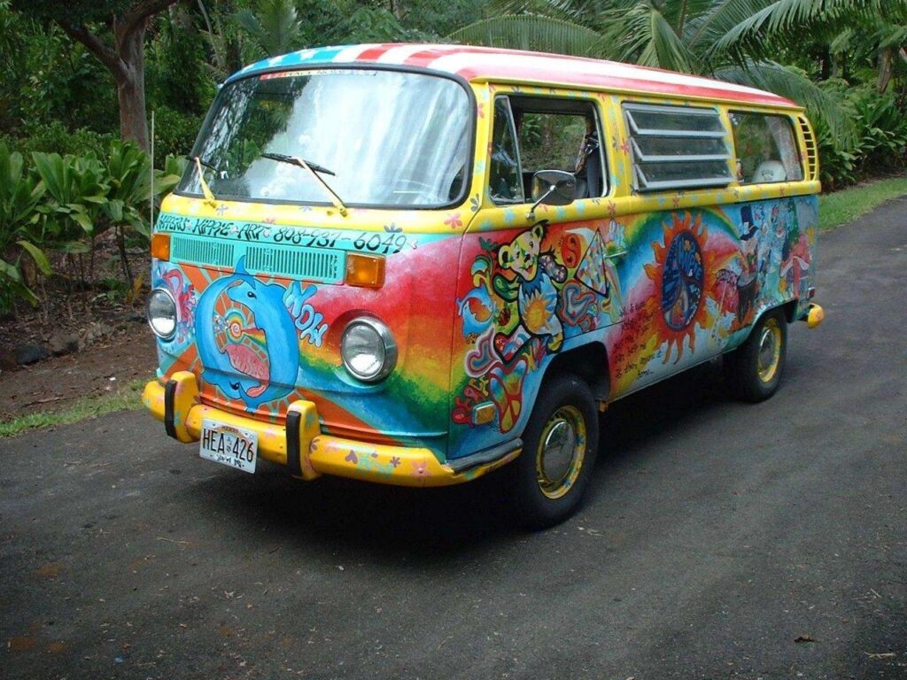 Volkswagen Bus Hippie Style wallpapers