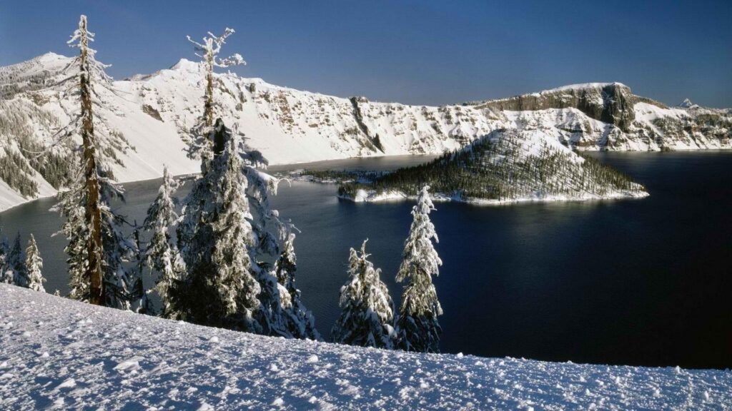 Oregon Island National Park Crater Lake widescreen wallpapers