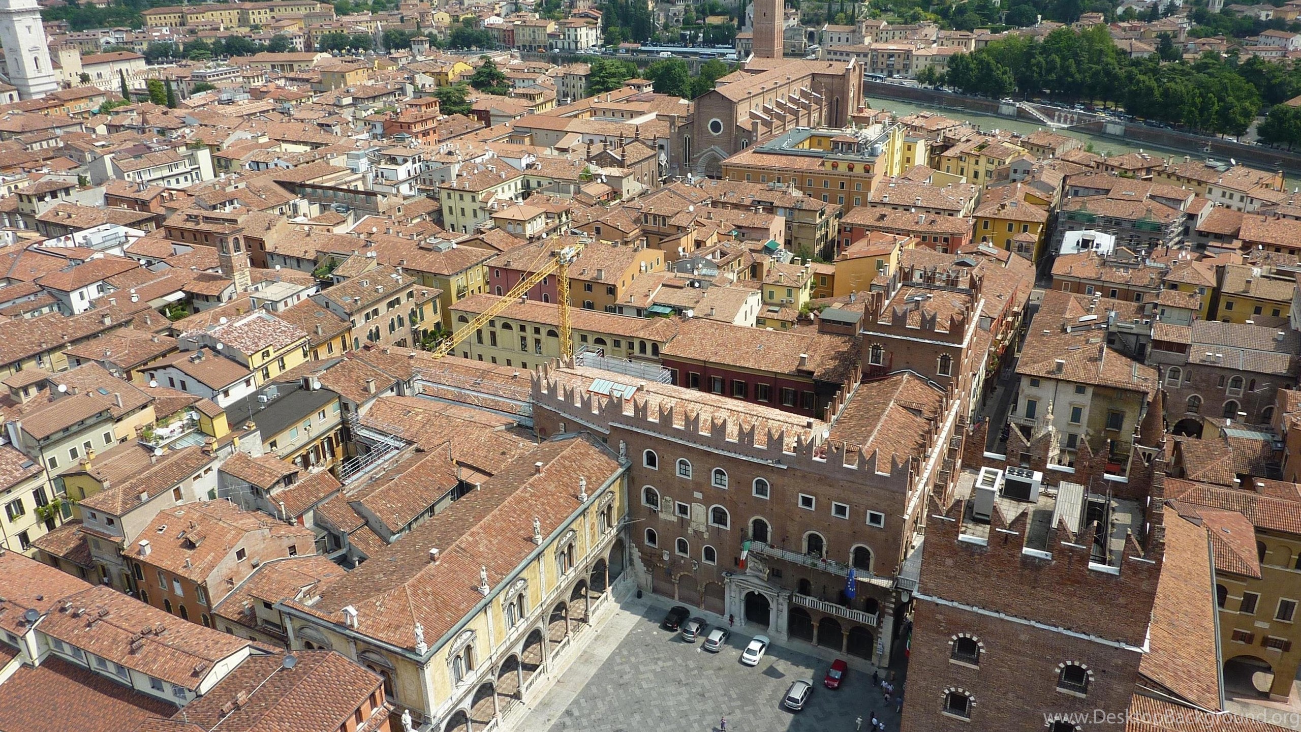 Panorama Of The City Of Verona, Italy Wallpapers And Wallpaper