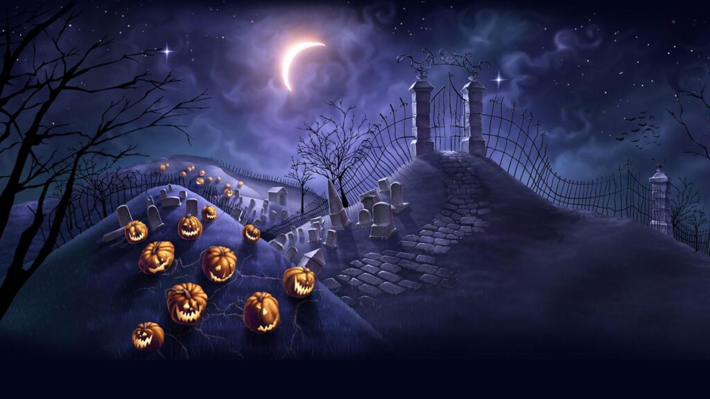 Scary Halloween Wallpapers HD, Backgrounds, Pumpkins, Witches, Bats & Ghosts